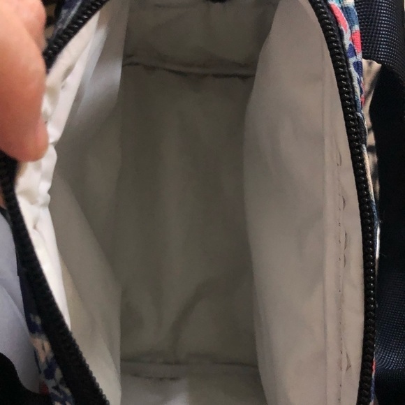 Vera Bradley Insulated Lunch Tote Box Double Handles Blue Floral Canvas Travel - Picture 5 of 6